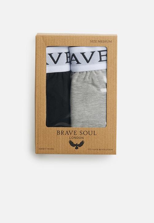 Brave Soul - Ali 2 pack underwear - black & grey