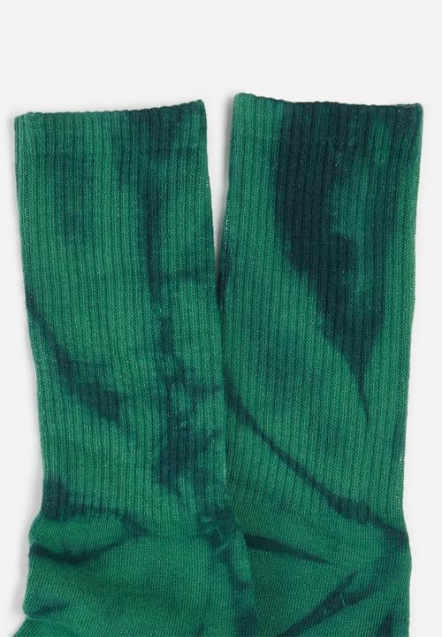 Factorie - Retro ribbed socks - green 