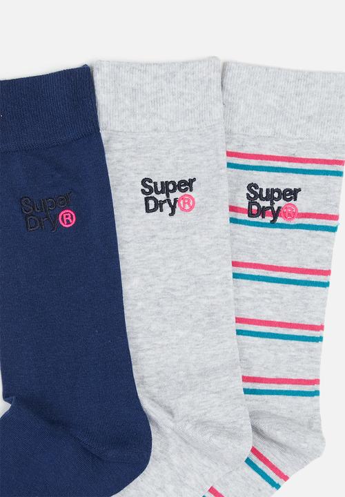 Superdry. - City sock triple pack - multi 