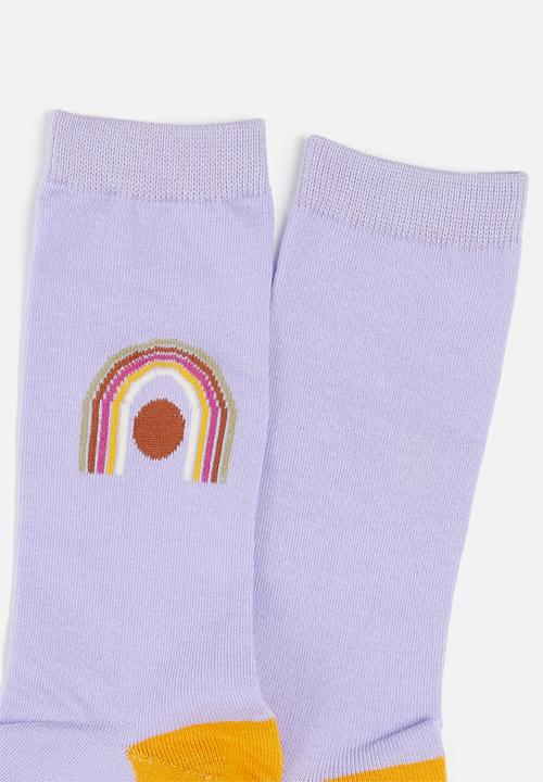 Typo - Womens novelty socks - lilac arch