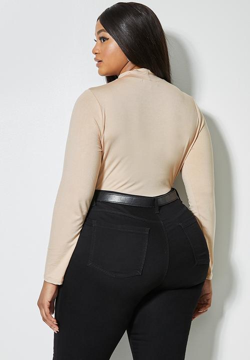 Superbalist - 2 Pack funnel neck viscose tops - rust & stone