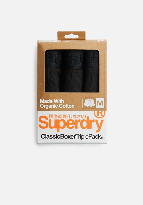 Superdry. - Classic boxer triple pack - black