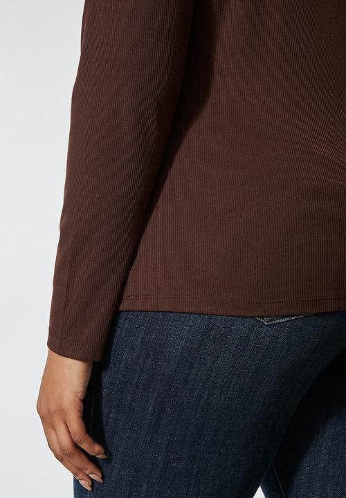 Superbalist - 2 Pack rib polonecks - brown & neutral