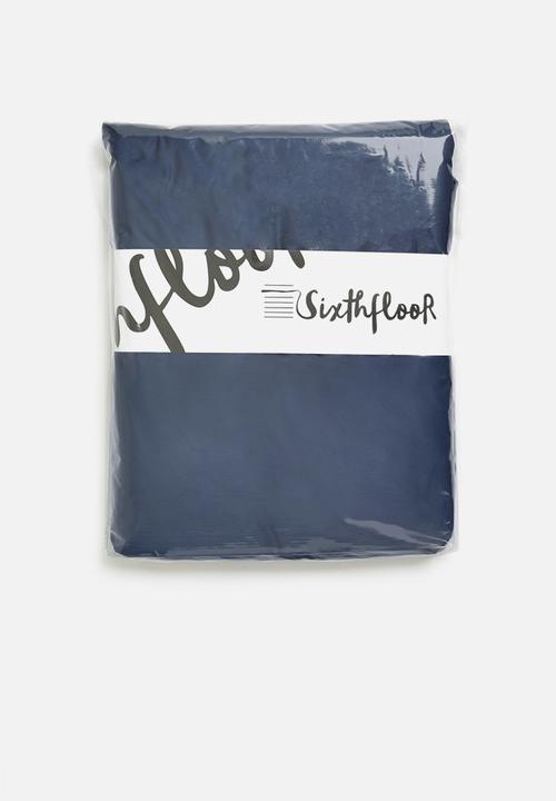 Sixth Floor - 100% bamboo super soft fitted sheet - navy