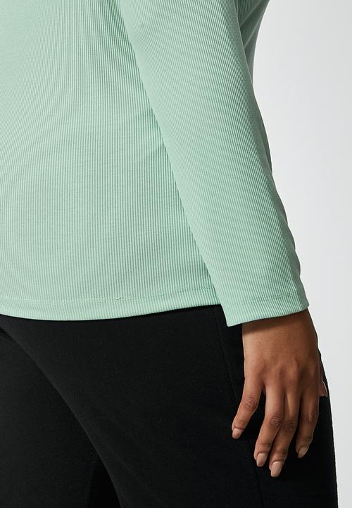 Superbalist - 2 Pack rib polonecks - milk & sage
