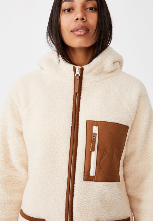Cotton On - Into the trees longline coat - cream