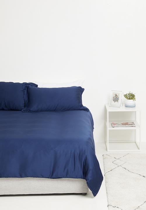 Sixth Floor - 100% bamboo super soft duvet cover set - navy