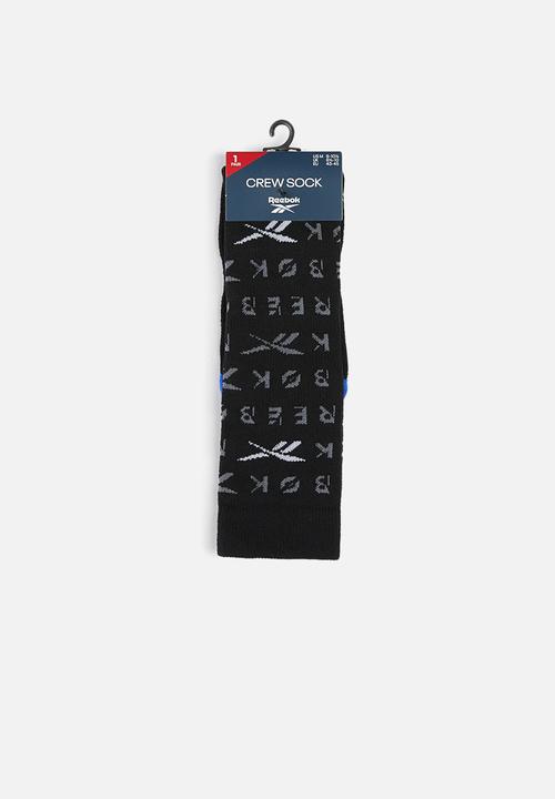 Reebok - Tech style eng crew sock socks - black