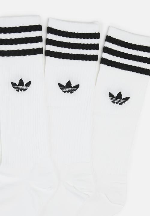 adidas Originals - Solid crew sock  - white & black