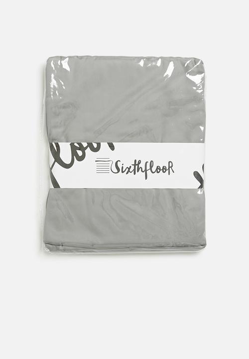 Sixth Floor - 100% bamboo super soft flat sheet - grey