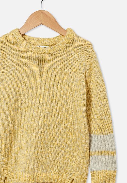 Cotton On - Blair knit crew - honey gold twist