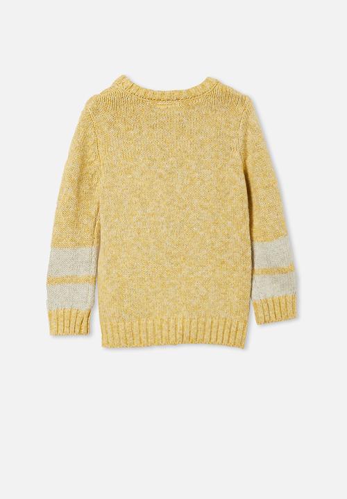 Cotton On - Blair knit crew - honey gold twist