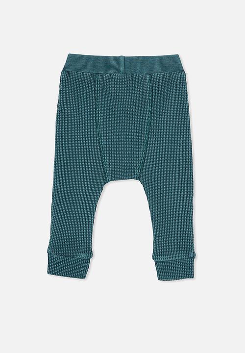 Cotton On - The waffle pant - teal