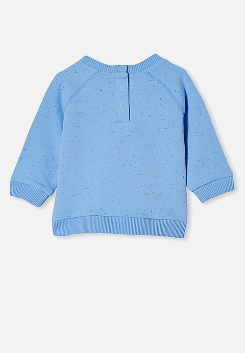 Cotton On - Harley sweater - dusk blue/petty blue nep
