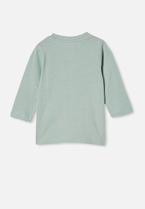 Cotton On - Jamie long sleeve tee - stone green