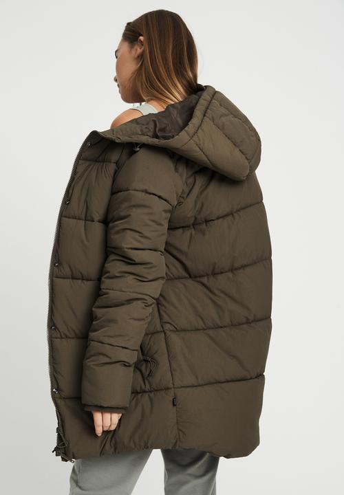 Cotton On - The recycled mother mid length puffer - khaki