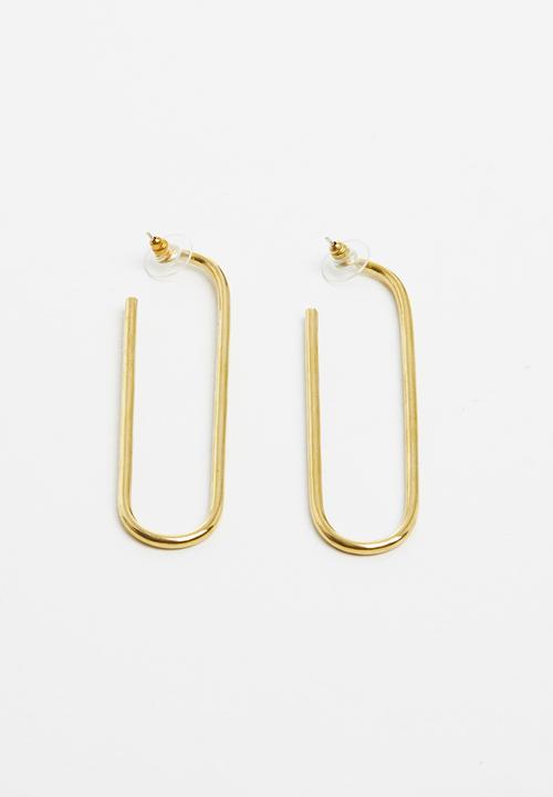 Matter of Fakt - Vista a la vista brass earrings - brass