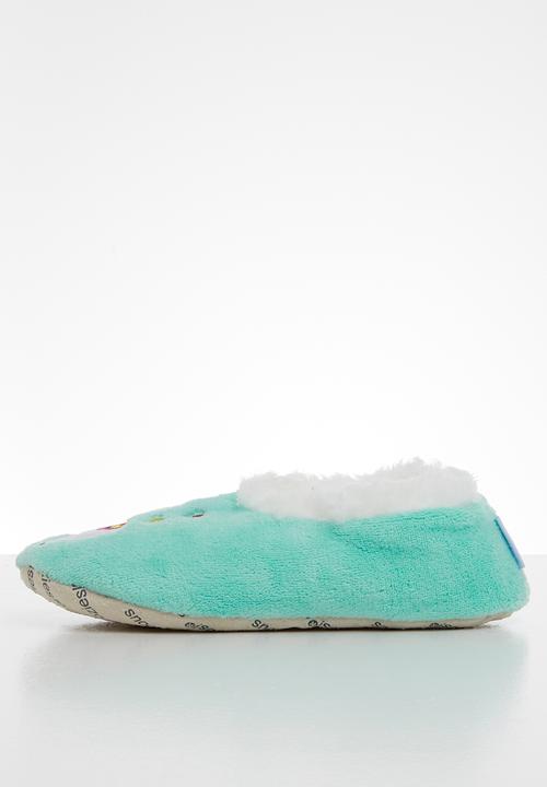 snoozies!® - Be llamazing slipper - aqua