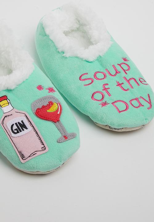 snoozies!® - Soup of the day slipper - mint green