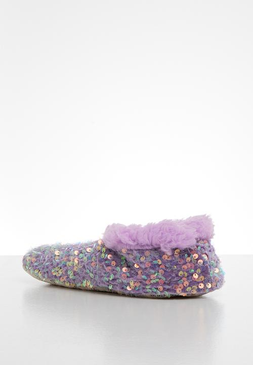snoozies!® - Bling slipper - purple
