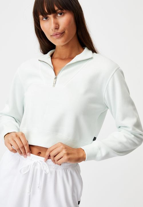 Cotton On - Lifestyle getting out half zip fleece - mint sherbet