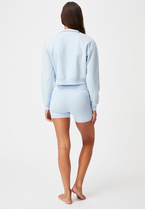 Cotton On - Lifestyle getting out half zip fleece - baby blue