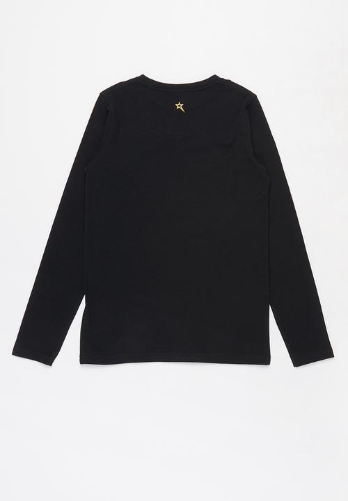 SOVIET - B provo long sleeve logo tee - black