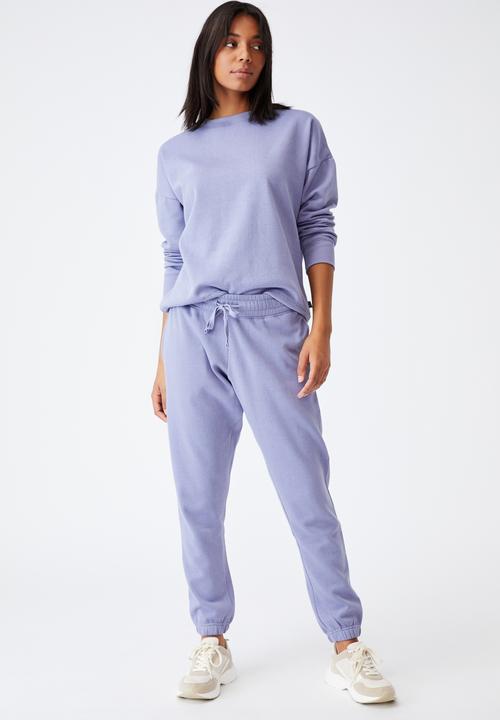 Cotton On - Lifestyle gym track pant - periwinkle