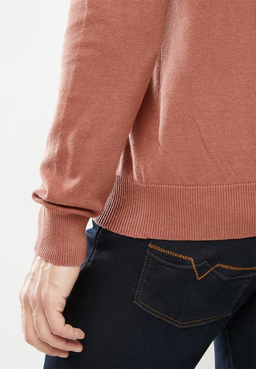 Brave Soul - Placket knitwear - pink