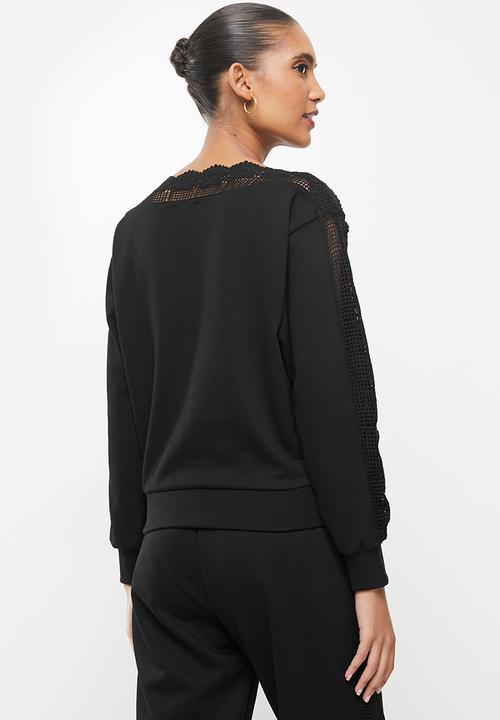 SISSY BOY - All good fleece top - black