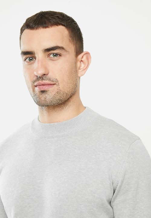 Brave Soul - Turtleg knitwear - grey