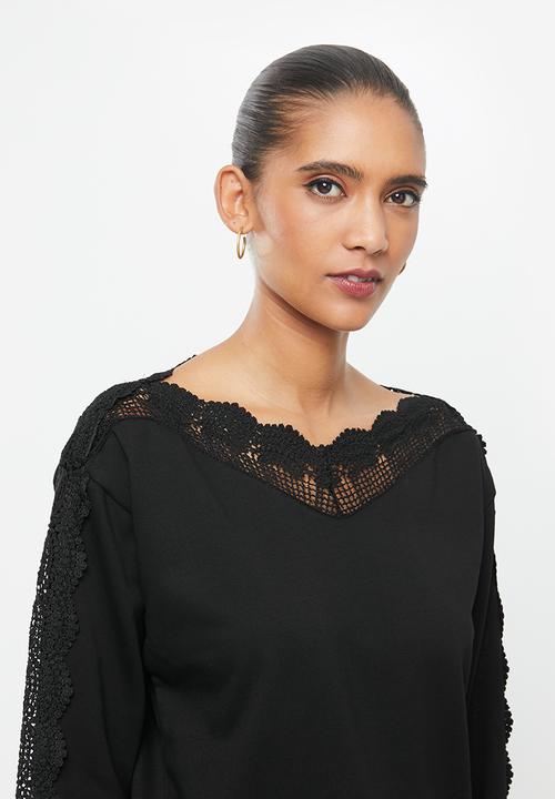 SISSY BOY - All good fleece top - black