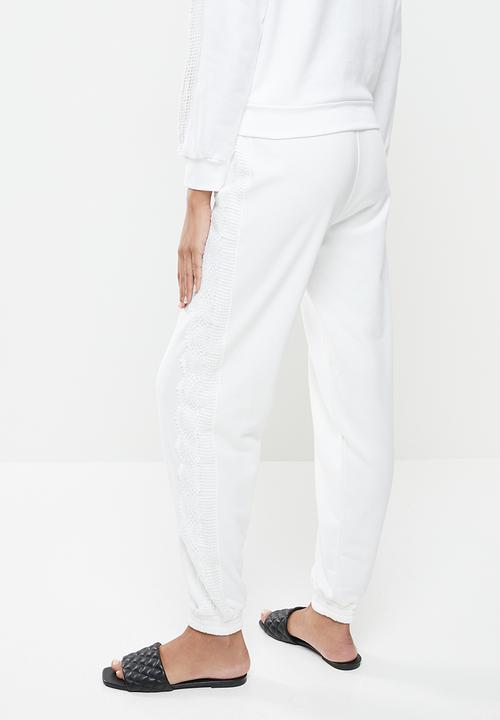 SISSY BOY - All good fleece jogger - white