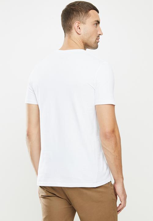 Original Penguin - Logo stamp t - white