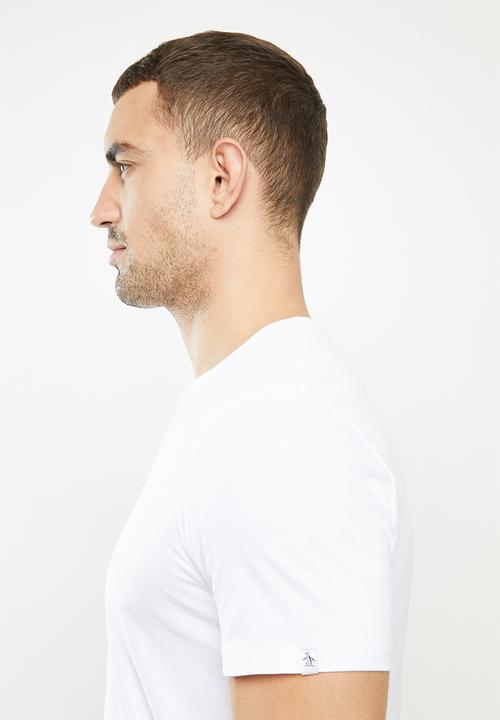 Original Penguin - Logo stamp t - white