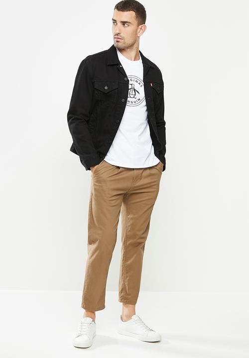 Original Penguin - Logo stamp t - white