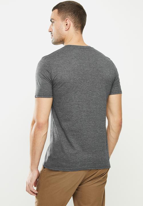 Original Penguin - Embroidered t - charcoal