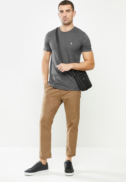 Original Penguin - Embroidered t - charcoal