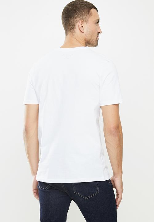 Nautica - Metallic logo tee - white