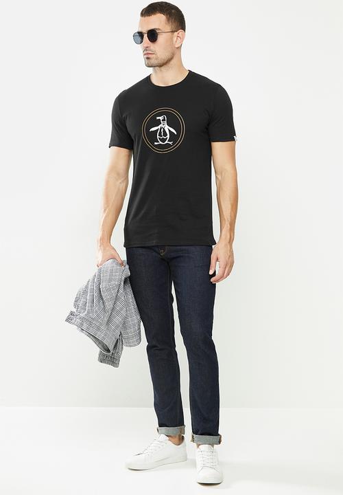Original Penguin - Circle logo t - black