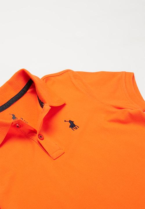 POLO - Boys Austin short sleeve golfer - orange