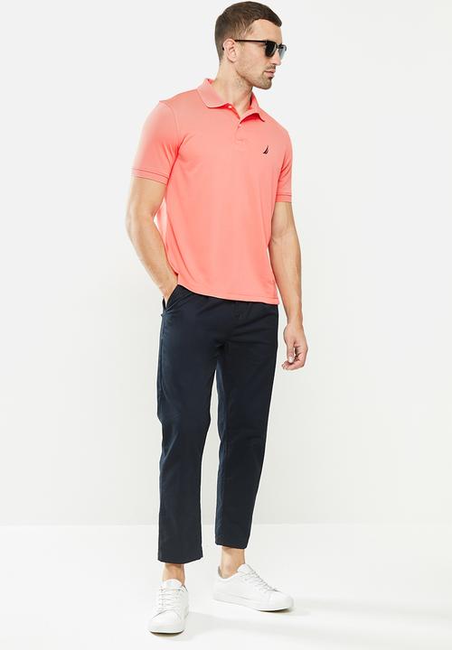 Nautica - Navtech jersey polo - sugarcoral