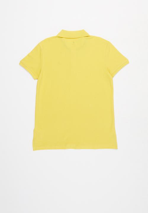 POLO - Boys Austin short sleeve golfer - yellow