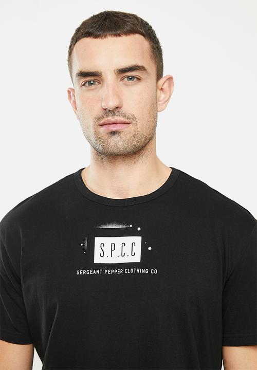 S.P.C.C - Blackburn straight hem tee - black
