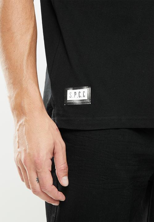 S.P.C.C - Blackburn straight hem tee - black