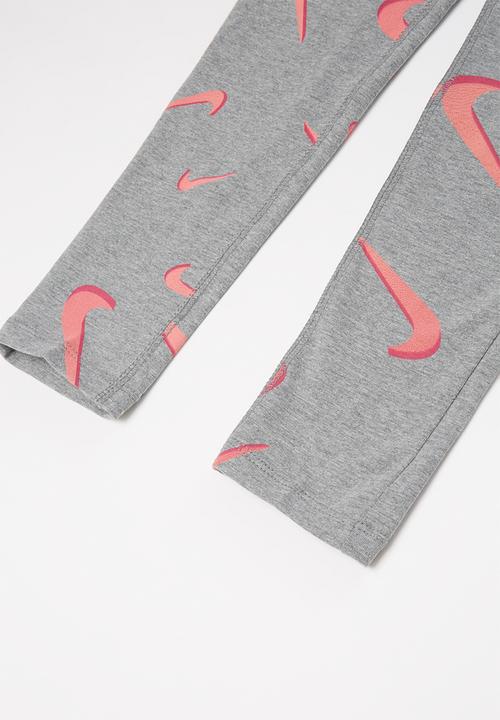 Nike - Nike favorites aop legging - grey & pink