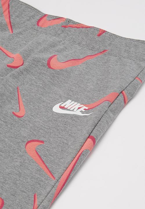 Nike - Nike favorites aop legging - grey & pink