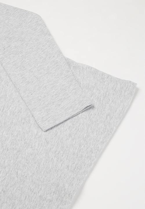 POLO - Mason printed long sleeve tee - grey