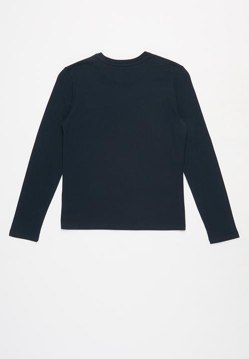 POLO - Bryan long sleeve tee - navy
