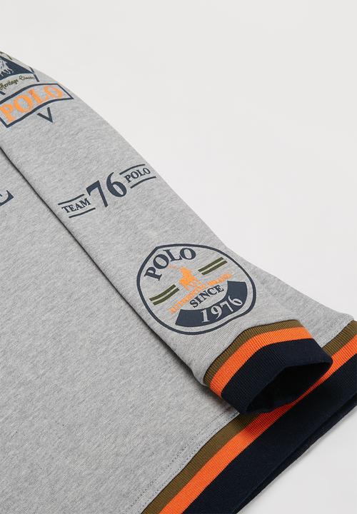 POLO - Boys Blake printed sweater - grey